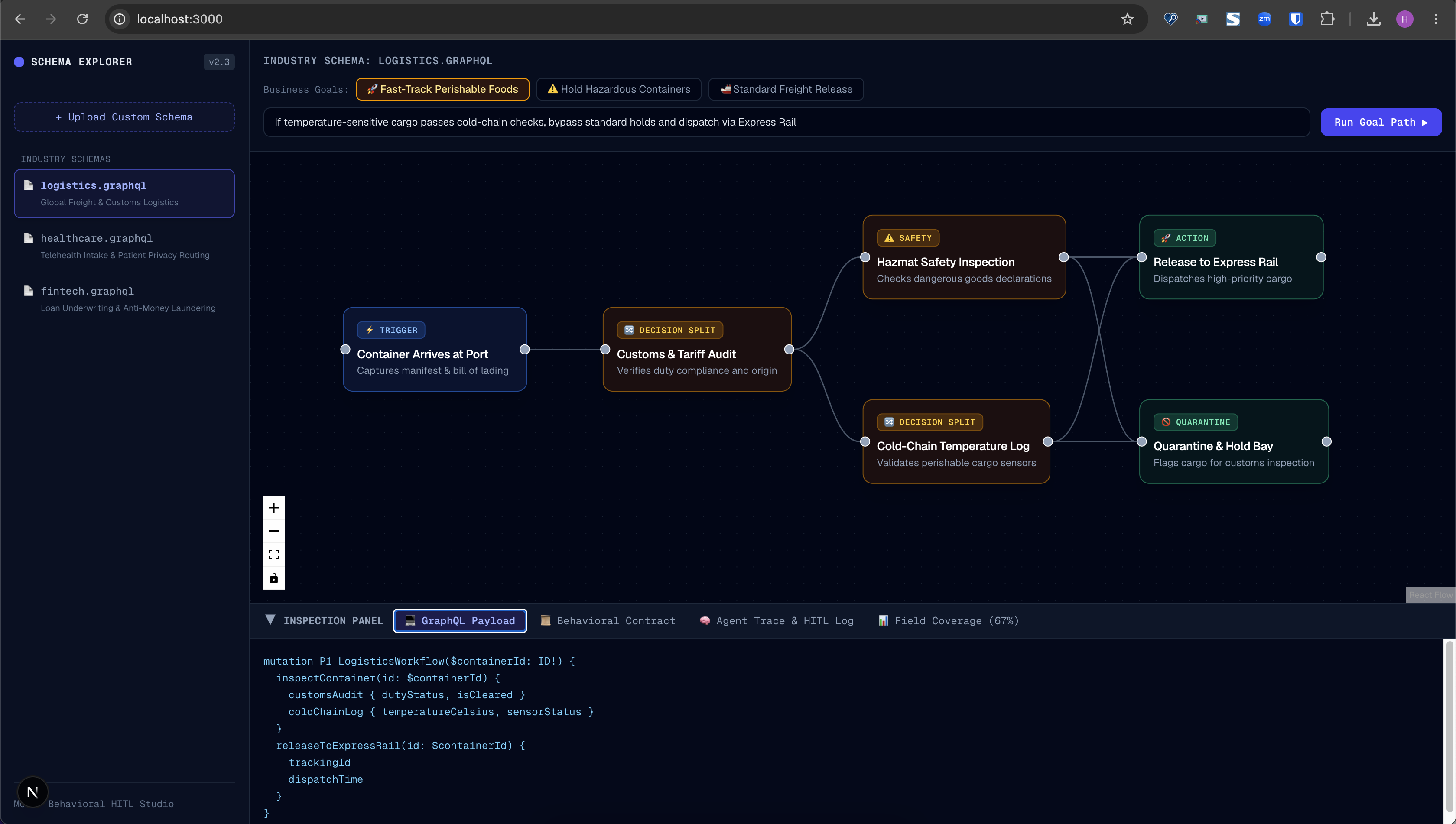 Enterprise GraphQL & AI Agentic Workflow Studio