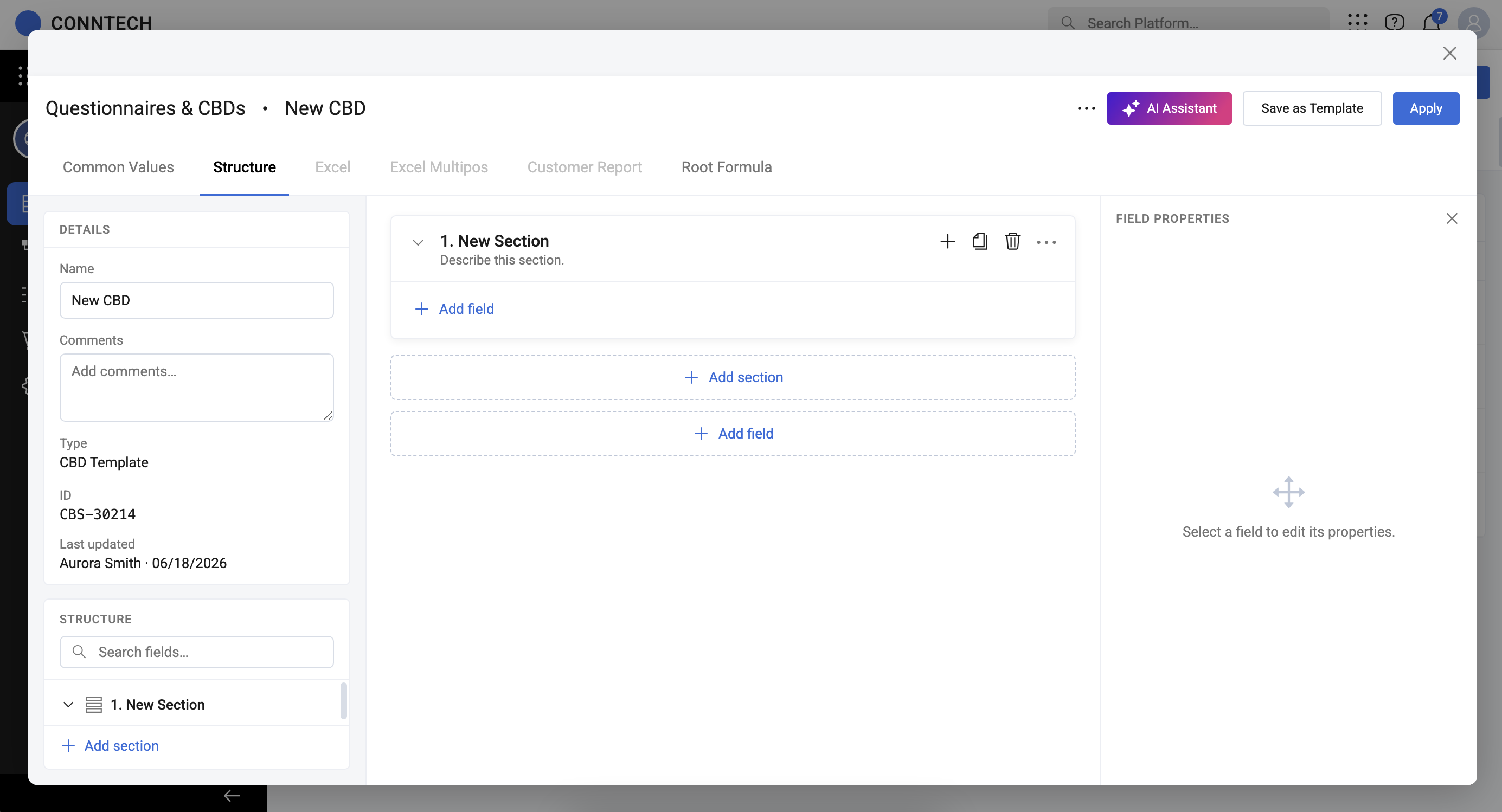 CBD 3 Template View